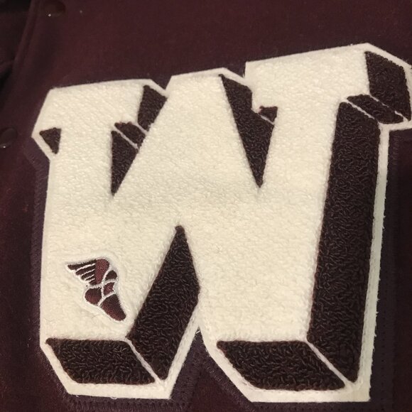 Neff Varsity Jacket Mens Large Wool Letterman Quilted Lined Classic - Picture 4 of 10